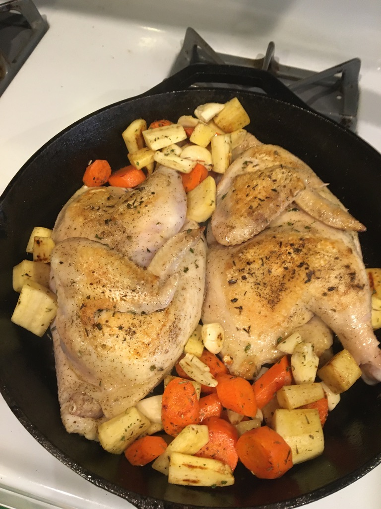 Roasted chicken and root vegetables (photo 3 of 4)